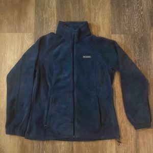 Columbia zippered high neck Fleece Jacket- slate blue
